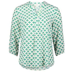 Chemisier pour femme, 100% viscose, Vert/bleu., 44