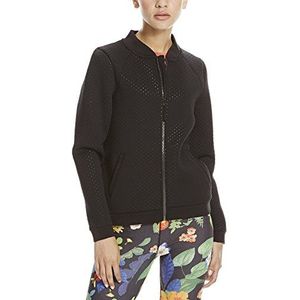 Bench Dames softshell sweatjack kraagloos, zwart.