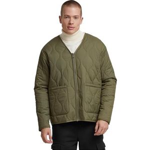 Urban Classics Tb7248-padded Quilting Jacket heren lichte jassen (1 stuk), Olijf