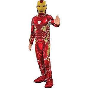Rubie's Officieel Avengers Endgame Iron Man kostuum voor kinderen, maat S, 3-4 jaar, lengte 117 cm