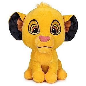 Famosa Softies - Simba pluche dier met Disney The Lion King 28 cm, zachte en zachte textuur met grappig geluid, om cadeau te geven aan jongens en meisjes van alle leeftijden (760021771)