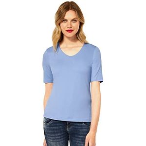 Street One New Palmira Basic T-shirt met korte mouwen voor dames, Medium lichtblauw