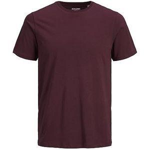 JACK & JONES Heren T-shirt van biologisch katoen, uniseks, rood (Port Royale Details: Slim), S, Rood (Port Royale Details: Slim)