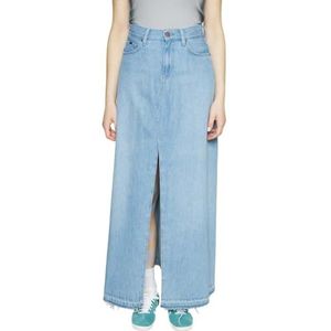 Pepe Jeans Hw Sky maxi-rok voor dames, Blauw (Denim)