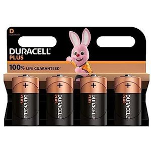 Duracell Alkaline batterijen D plus 1.5 V LR20 MN1300, 4 stuks