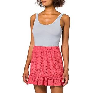 Vero Moda Vmleah Hw Short Skirt JRS GA Damesrok, Spiced Coral, XS, Spiced Coral