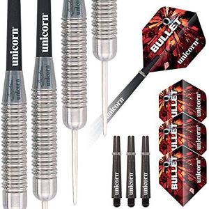 Unicorn, Gary Anderson, Bullet, Player, Endorsed Dartset, roestvrij staal, super duurzaam, 24 g