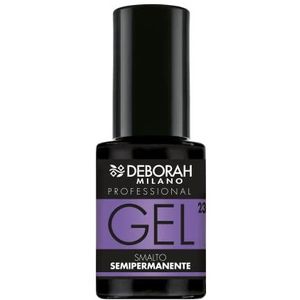 Deborah Milano Nagellak nr. 23, semi-permanent, gel, pervenche, langdurig, voor intensieve en glanzende nagels, 4,5 ml