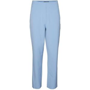 Vero Moda Vmkiraloa HR Tapered Pantalon solide pour femme, Little Boy Blue, 34W / 30L