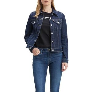 Levi's Original Trucker, dames jeansjas, blauw (Even Rinse 13), XS, blauw (Even Rinse 13)
