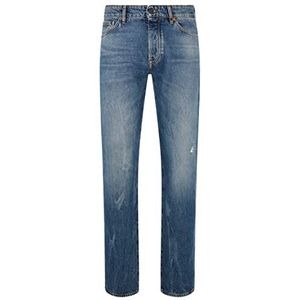 BOSS Maine BC-L-B Jeans voor heren, regular fit, van stevig denim blauw, 30 W/34 L, Blauw