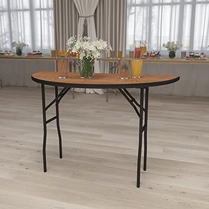 Flash Furniture Furman Halfronde houten banket tafel 1,2 m