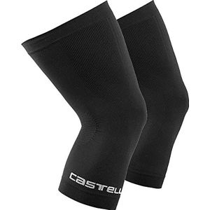 castelli Unisex Pro naadloze kniebrace voor fietsen, zwart.