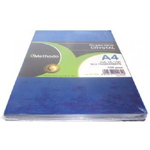 Methodo G111804 cover A4 150 My, transparant/blauw, 100 vellen