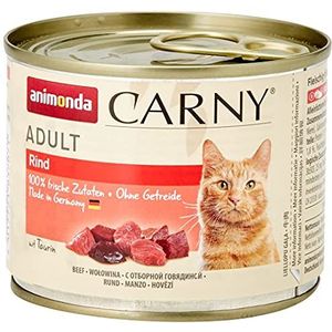 Animonda GranCarno Adult kattenvoer, natvoer voor volwassen katten, rundvlees, 6 x 200 g