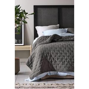 Jotex Sprei Calm - Oeko-Tex Standard 100 gecertificeerd - Van hoogwaardig polyester - Donkergrijs - 150 x 250 cm
