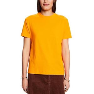 ESPRIT 103ee1k345 T-shirt voor dames, Oranje goud