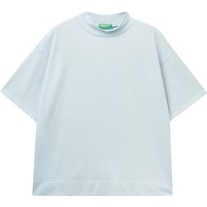 United Colors of Benetton T-shirt 3bl0d102v T-shirt voor dames (1 stuk), Lichtblauw 135