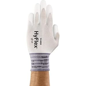Ansell HyFlex 11-600 Werkhandschoenen, nylon, rekbaar, dunne handschoen, hoge precisie en aanraakgevoeligheid, knutselen, montage, mechanisch, verven, beschermende handschoenen voor heren en dames,