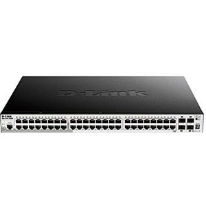 D-Link DGS-1510-52XMP SmartPro 48 Ports Gigabit PoE + 4 poorten 10 Giga SFP+ - Budget PoE 370W (740W met DPS-700) - ONVIF Switch - Ideaal voor beheer en beheernetwerken
