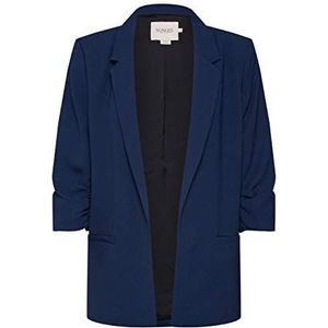Soaked in Luxury Casual blazer voor dames, Navy Blauw