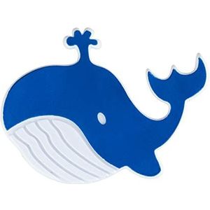 WENKO Antislip stickers, walvis, 5 stuks, kunststof, 10,2 x 11,5 cm, donkerblauw