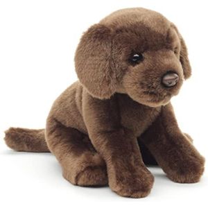 Uni-Toys - Labrador puppy (bruin), zonder riem – 23 cm (hoogte) – pluche hond – pluche