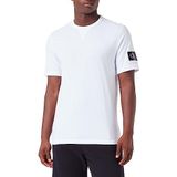 Calvin Klein Jeans Badge T-shirt normaal S/S gebreide tops voor heren, Wit