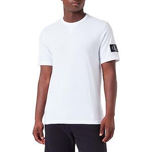 Calvin Klein Jeans Badge T-shirt normaal S/S gebreide tops voor heren, Wit