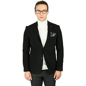 Bonamaison Jas Comfort Fit 6 Drop Business Suit Jacket, Zwart, Standard Men's, zwart.