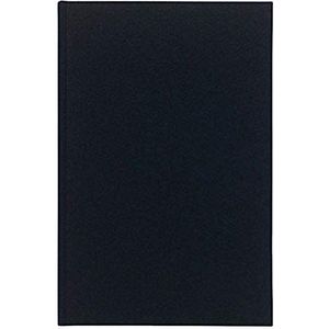 Le Delphin 754D - 1 register - afmetingen 34 x 22,5 cm - geruit 5 x 5 - kleine ruitjes - papier binnen 90 g - 400 pagina's - hardcover met zwart canvas