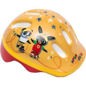 Fietshelm kinderen konijn Bing fiets (maat XS) 44-48 cm bescherming geel