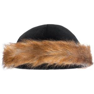 Dress Up America Mini Shtreimel Joodse bonthoed - groot voor Halloween, Purim en het hele jaar door - Traditionele Joodse kapsels voor volwassenen - Chatain, één maat, zwart