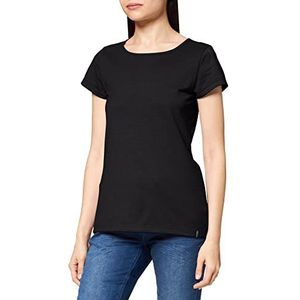 Trigema T-shirt voor dames, korte mouwen, zwart.