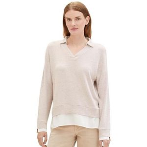 TOM TAILOR T-shirt pour femme, 33964 - Dusty Lilac Melange, XXS