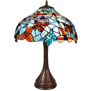 World Art Lampen in Tiffany-stijl, meerkleurig