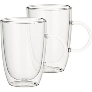 Villeroy & Boch Artesano Hot & Cold Beverages universeel kopje, set van 2 stuks, 390 ml, boriumsilicaatglas, transparant