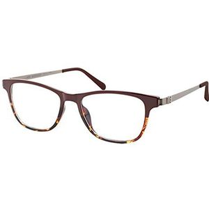 MODO & ECO Isere Uniseks bril voor volwassenen, kleurverloop rood, 51, Rood kleurverloop