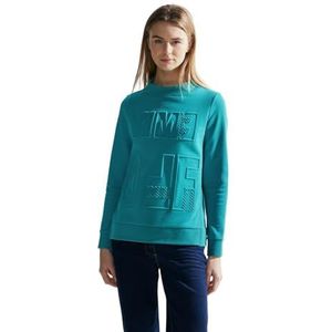 Cecil Sweat-shirt pour femme, Bleu turquoise givré, XXL