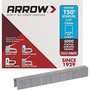 Arrow A508IP T50 nietjes van staal, 1/2 inch (12 mm)