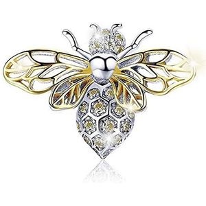 MariaFonte Charm New 2022 Compatibel Alle merken Armbanden Kettingen Bee Koningin Geluksbrenger Zilver 925 Verjaardag Hangers Origineel Aangeboden Mamma Bead Hart Kerst Hanger, Zilver, Zilver