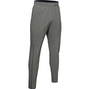 Under Armour Athlete Recovery Woven herenbroek, Grijs (Gravity Green/Metallic Zilver -388)
