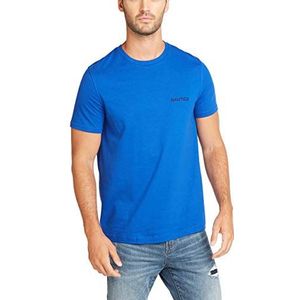 Nautica t-shirt heren korte mouwen, Kobalt Solid