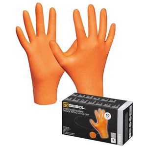 Ultra Grip Nitril wegwerphandschoenen, maat M, 50 stuks