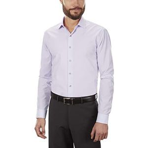 Unlisted by Kenneth Cole Dress Shirt Slim Fit Solid heren, Lila.