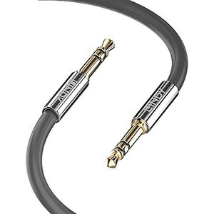 LINDY Cromo Line 35321 audiokabel (3,5 mm, 1 m) grijs