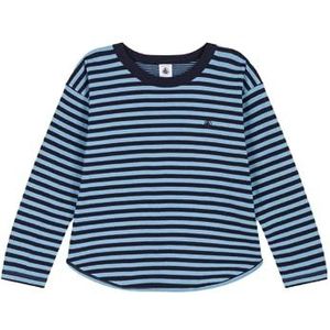 Petit Bateau A080Y T-shirt met lange mouwen voor jongens (1 stuk), Blauw (Smoking Blue)