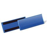 Durable 175707 Labelhouder, magnetisch, 1/2 A5, liggend formaat, blauw, 50 stuks