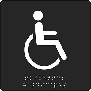 Pavo 8055975 deurbordje Braille grijs
