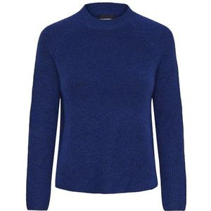 PIECES Pull côtelé pour femme, Bellwether Blue, XS